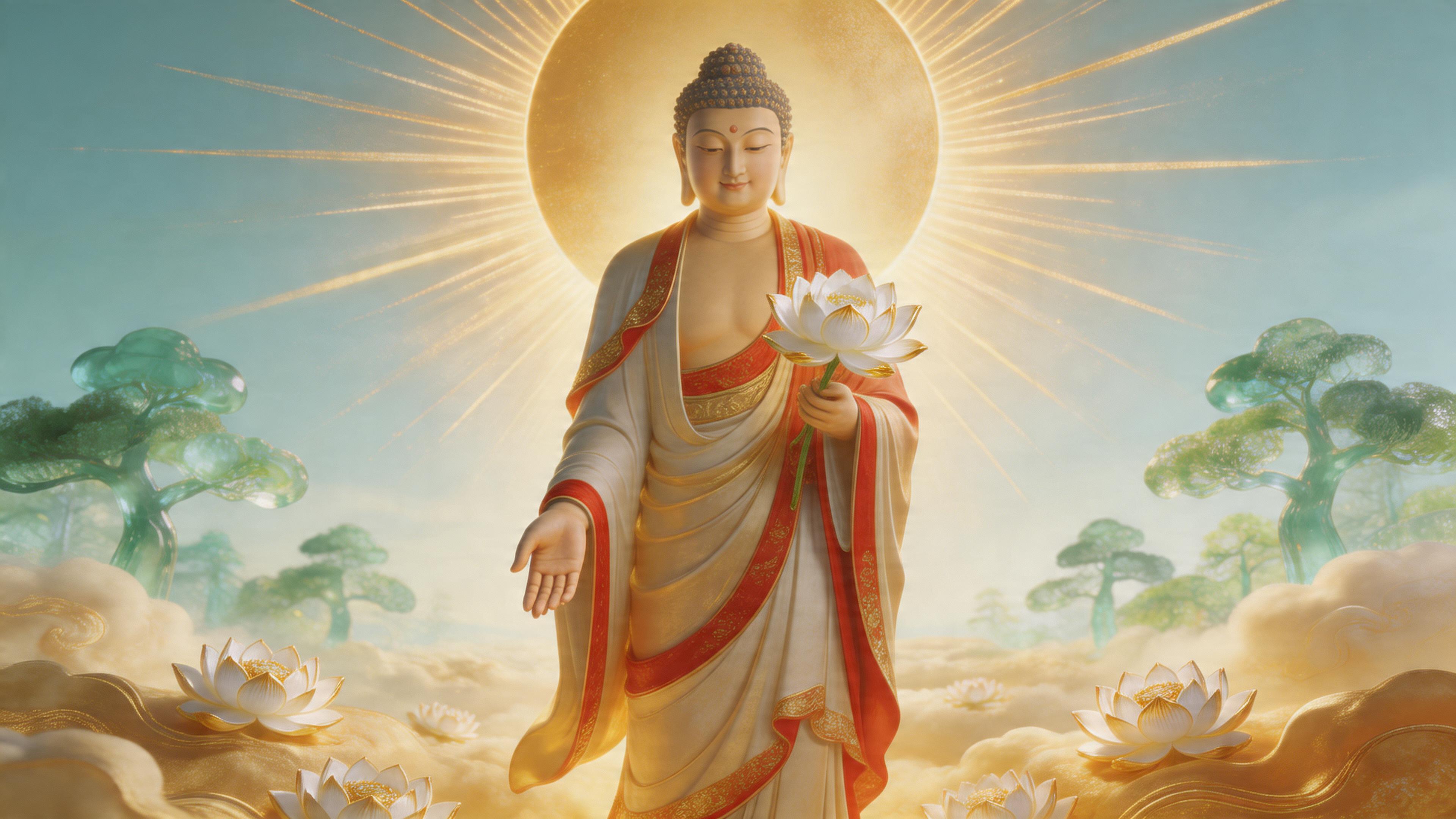 아미타불 · 접인상