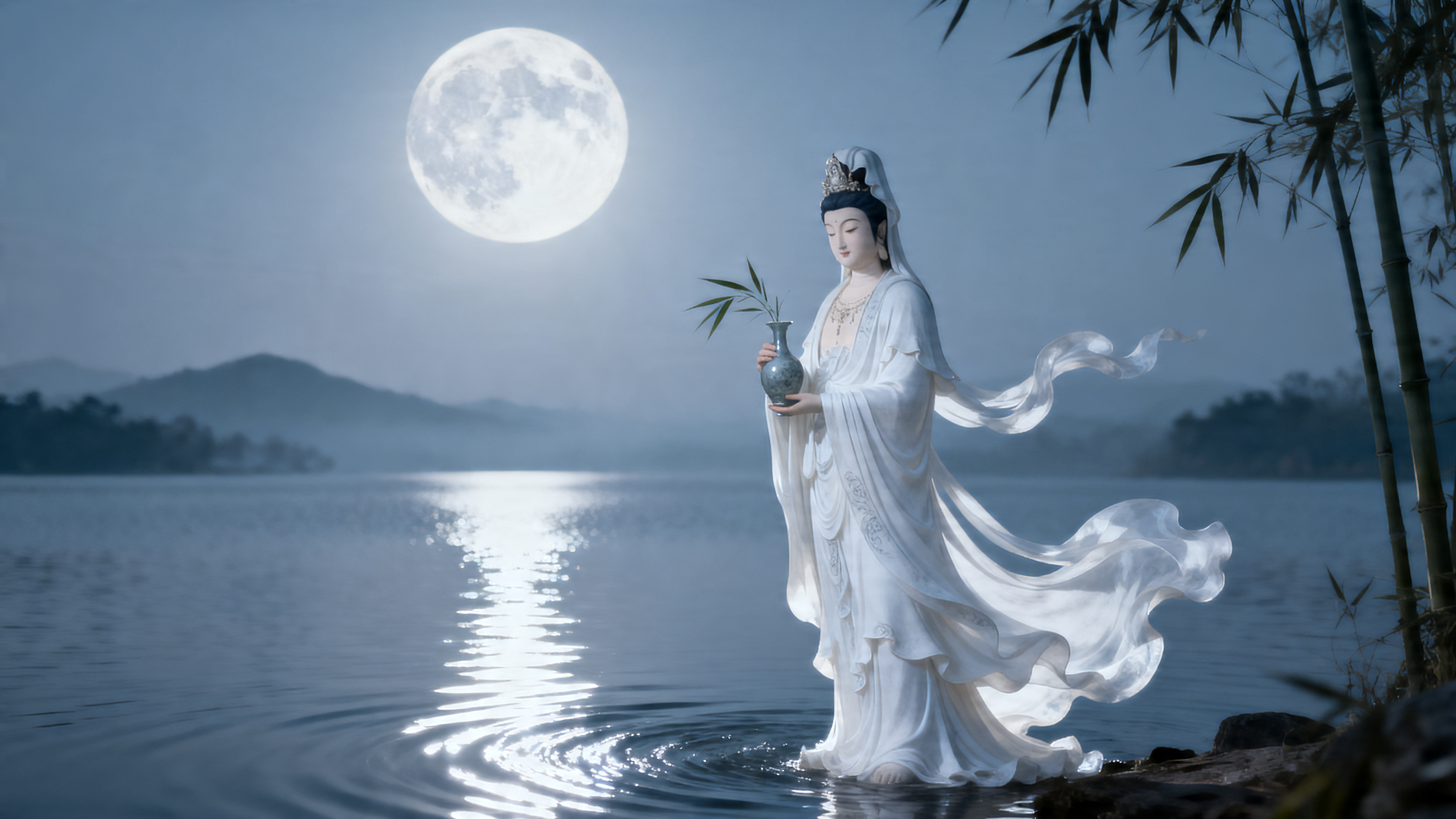 백의관음 · 월하의 독립