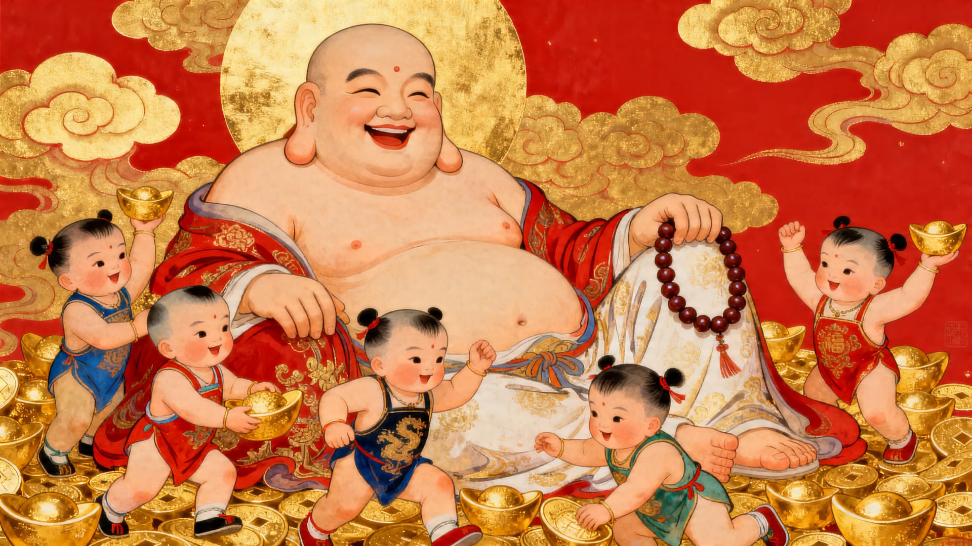 미륵보살 · 개대환희