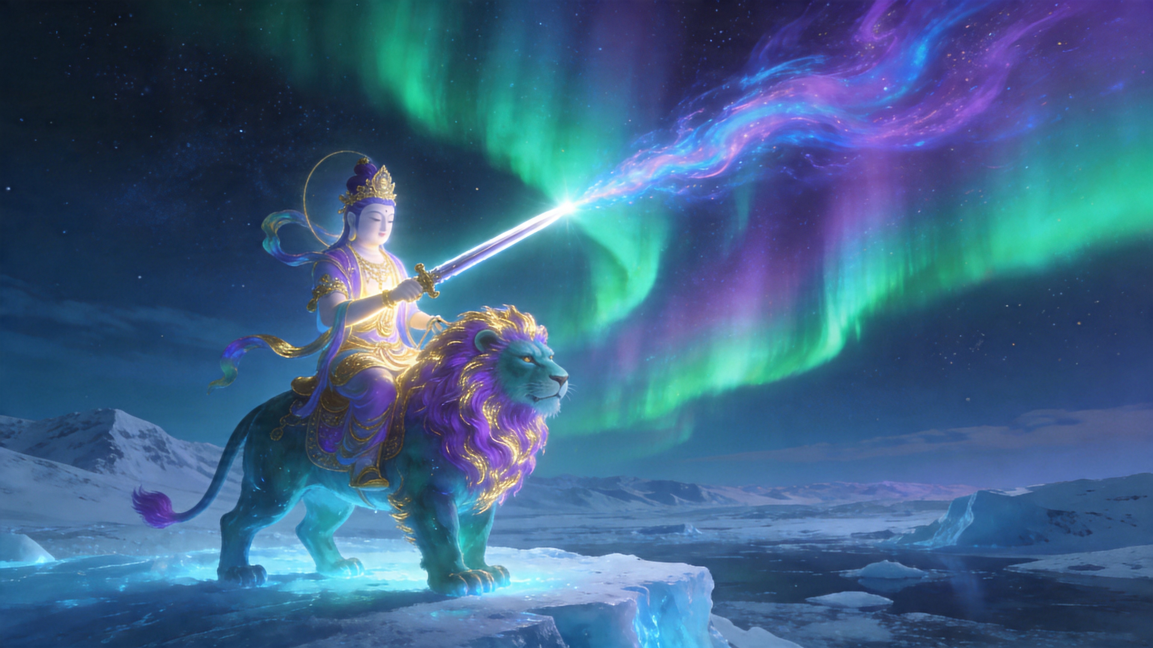 문수보살 · 오로라 지검