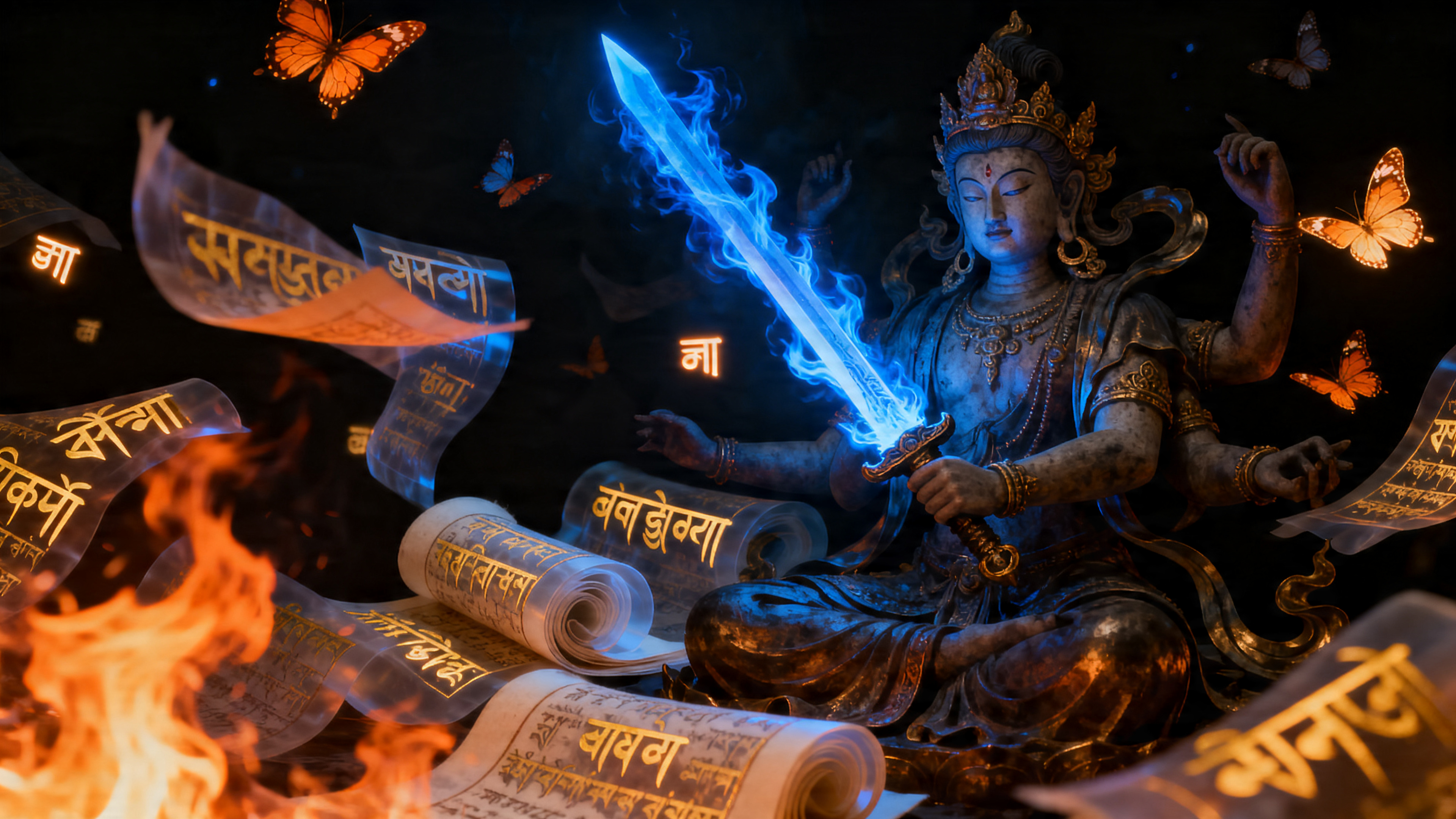 문수보살 · 지혜의 불꽃