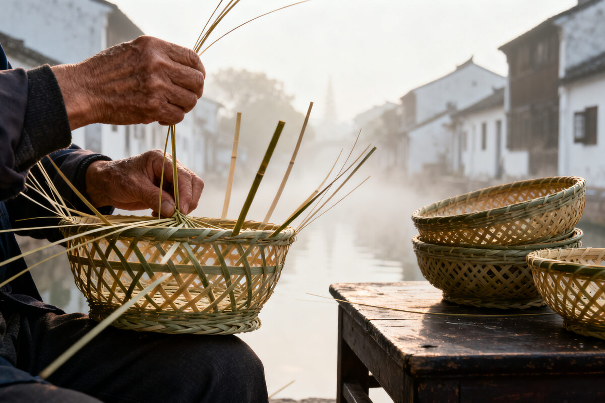 Pang the Layman: The One Who Wove Bamboo Baskets, Practiced at Home