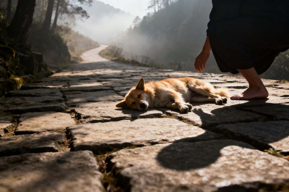 The Wounded Dog — Asanga and Maitreya